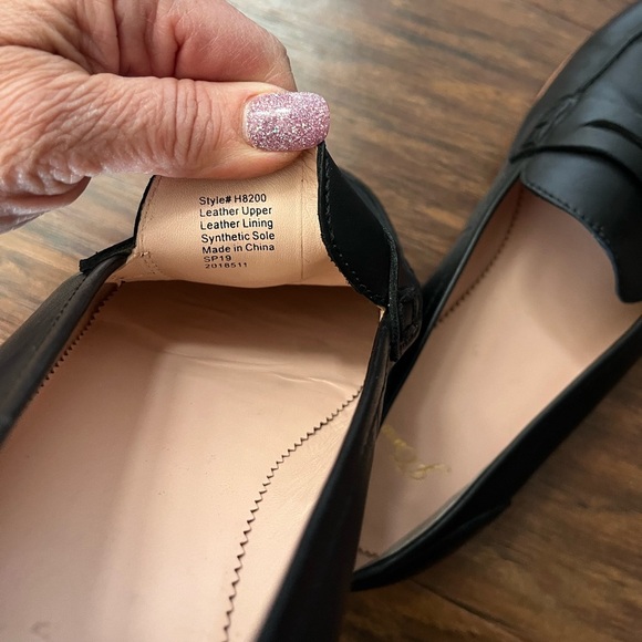 J Crew Ryan Penny Loafers Black Leather-Size 11 - Picture 12 of 13